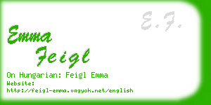 emma feigl business card